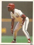 1992 Red Foley Stickers #55 Barry Larkin Front