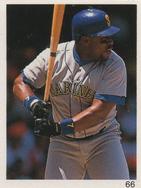 1993 Red Foley Stickers #66 Kevin Mitchell Front