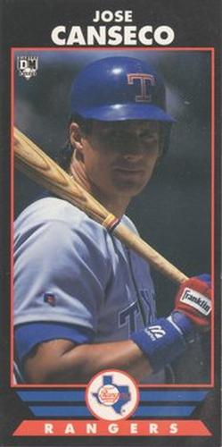 1993 Diamond Marks Bookmarkers #NNO Jose Canseco Front