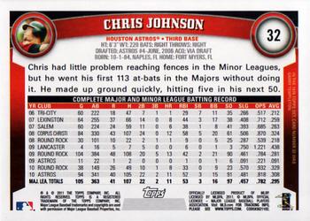 2011 Topps #32 Chris Johnson Back