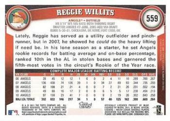 2011 Topps - Diamond Anniversary #559 Reggie Willits Back