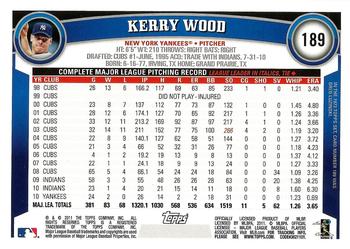 2011 Topps - Diamond Anniversary #189 Kerry Wood Back