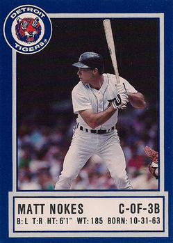 1988 Detroit Tigers Police #NNO Matt Nokes Front