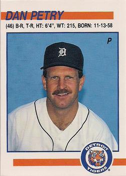 1991 Detroit Tigers Police #NNO Dan Petry Front