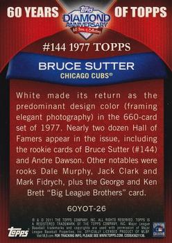 2011 Topps - 60 Years of Topps #60YOT-26 Bruce Sutter Back