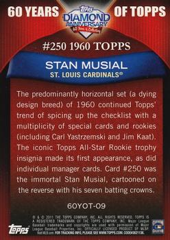 2011 Topps - 60 Years of Topps #60YOT-09 Stan Musial Back
