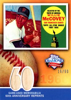 2011 Topps - 60th Anniversary Reprint Relics #60ARR-WM Willie McCovey Front