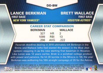 2011 Topps - Diamond Duos (Series 1) #DD-BW Lance Berkman / Brett Wallace Back