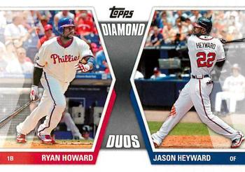 2011 Topps - Diamond Duos (Series 1) #DD-HH Ryan Howard / Jason Heyward Front