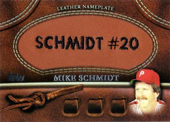 2011 Topps - Manufactured Glove Leather Nameplates #MGL-MS2 Mike Schmidt Front