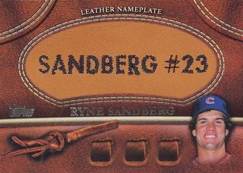 2011 Topps - Manufactured Glove Leather Nameplates #MGL-RS Ryne Sandberg  Front