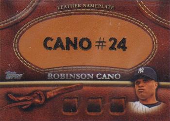 2011 Topps - Manufactured Glove Leather Nameplates #MGL-RC Robinson Cano Front