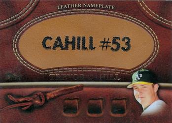 2011 Topps - Manufactured Glove Leather Nameplates #MGL-TC Trevor Cahill Front