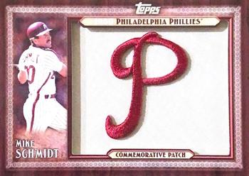 2011 Topps - Throwback Logo Manufactured Patch #TLMP-MS Mike Schmidt Front