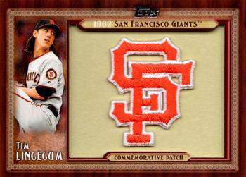2011 Topps - Throwback Logo Manufactured Patch #TLMP-TL Tim Lincecum Front