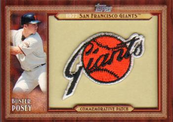 2011 Topps - Throwback Logo Manufactured Patch #TLMP-BP Buster Posey Front