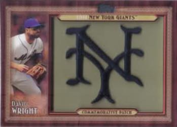 2011 Topps - Throwback Logo Manufactured Patch #TLMP-DW David Wright Front