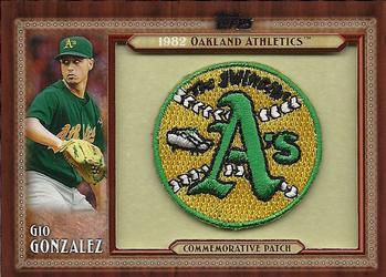 2011 Topps - Throwback Logo Manufactured Patch #TLMP-GG Gio Gonzalez Front