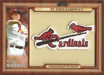 2011 Topps - Throwback Logo Manufactured Patch #TLMP-MH Matt Holliday Front