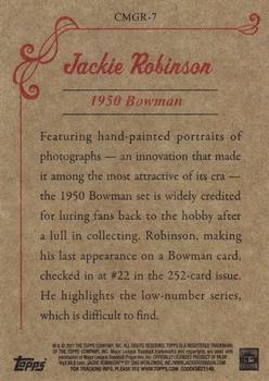 2011 Topps - CMG Reprints #CMGR-7 Jackie Robinson Back