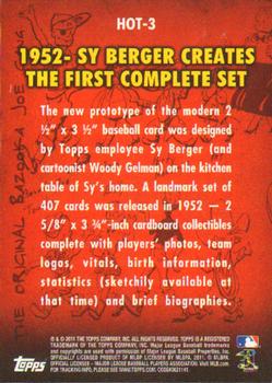 2011 Topps - History of Topps #HOT-3 1952 - Sy Berger Creates The First Complete Set Back