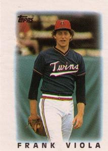 1986 Topps Major League Leaders Minis #25 Frank Viola Front