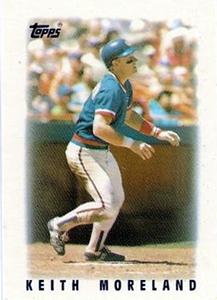 1986 Topps Major League Leaders Minis #38 Keith Moreland Front