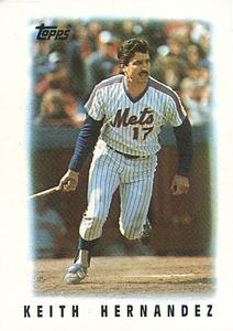 1986 Topps Major League Leaders Minis #53 Keith Hernandez Front