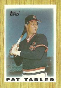 1987 Topps Major League Leaders Minis #52 Pat Tabler Front