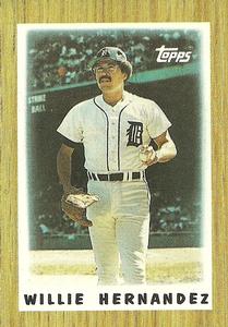 1987 Topps Major League Leaders Minis #54 Willie Hernandez Front