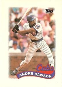 1989 Topps Major League Leaders Minis #3 Andre Dawson Front