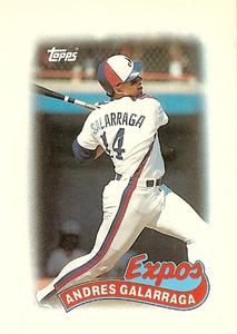 1989 Topps Major League Leaders Minis #22 Andres Galarraga Front