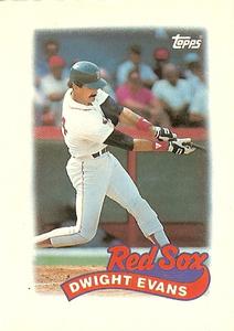 1989 Topps Major League Leaders Minis #47 Dwight Evans Front