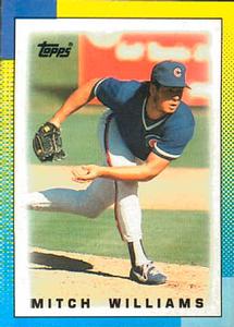 1990 Topps Major League Leaders Minis #52 Mitch Williams Front