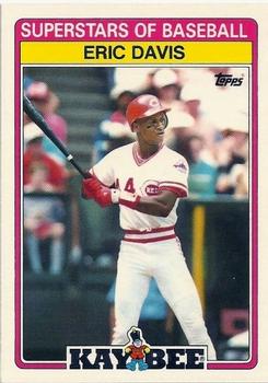 1989 Topps Kay-Bee Superstars of Baseball #8 Eric Davis Front