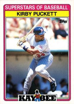 1989 Topps Kay-Bee Superstars of Baseball #24 Kirby Puckett Front