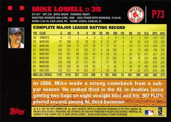 2007 Topps Pepsi #P73 Mike Lowell Back