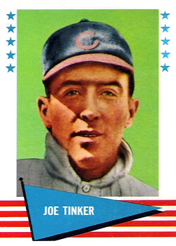 1961 Fleer Baseball Greats (F418-3) #143 Joe Tinker Front