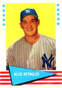 1961 Fleer Baseball Greats (F418-3) #69 Allie Reynolds Front