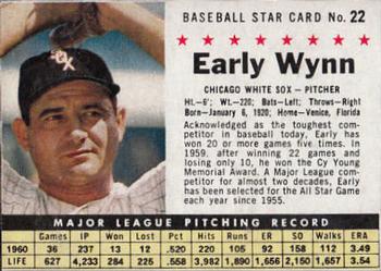 1961 Post Cereal (F278-33) #22 Early Wynn Front