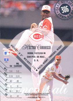 1995 Leaf #306 Hector Carrasco Back