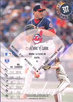 1995 Leaf #317 Mark Clark Back