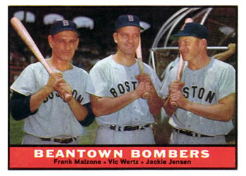 1961 Topps #173 Beantown Bombers (Jackie Jensen / Frank Malzone / Vic Wertz) Front
