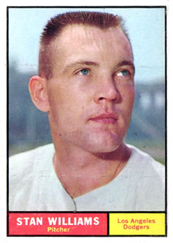 1961 Topps #190 Stan Williams Front
