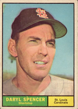 1961 Topps #357 Daryl Spencer Front