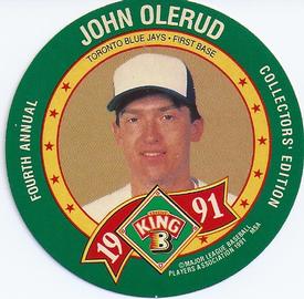 1991 King B Discs #7 John Olerud Front