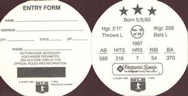 1988 Fantastic Sam's Discs #18 Tony Gwynn Back