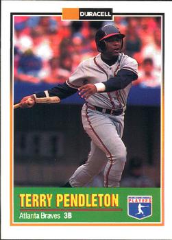 1993 Duracell Power Players I #8 Terry Pendleton Front