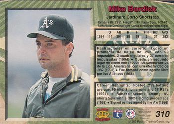 1995 Pacific #310 Mike Bordick Back