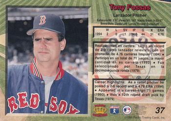 1995 Pacific #37 Tony Fossas Back